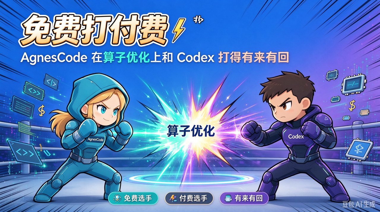 免费打付费：AgnesCode 在算子优化上和 Codex 打得有来有回