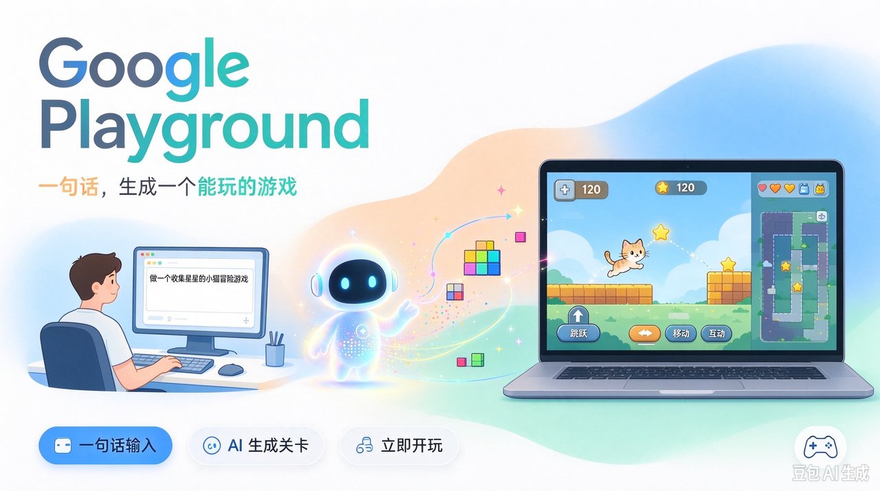 Google Playground：一句话，生成一个能玩的游戏